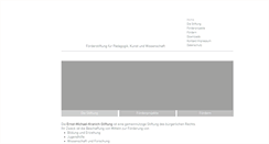 Desktop Screenshot of kranich-stiftung.de